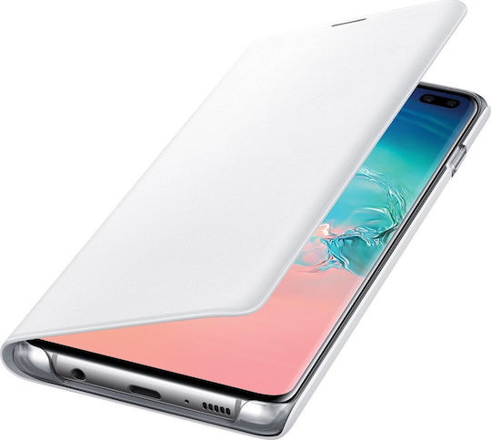 Samsung Book Plastic Alb (Galaxy S10+)