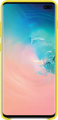 Samsung Umschlag Rückseite Leder Gelb (Galaxy S10+) EF-VG975LYEGWW