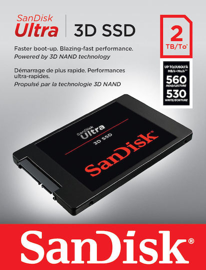 Sandisk Ultra 3D SSD 2TB 2.5'' SATA III SDSSDH3-2T00-G25 | Skroutz