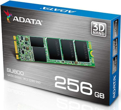 Adata Ultimate SU800 Μ.2 SSD 256GB M.2 SATA III ASU800NS38-256GT-C