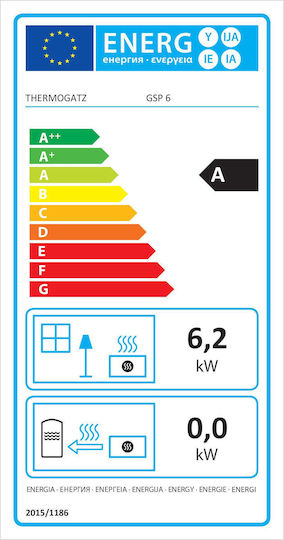 Thermogatz 6 GSP Aero Σόμπα Pellet Αερόθερμη 6.2kW Μπεζ