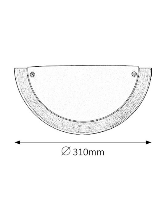 Rabalux Ufo Φωτιστικό Τοίχου Λευκό 32x17x9εκ. Rabalux Ufo Φωτιστικό Τοίχου Λευκό 32x17x9εκ.