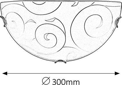 Rabalux Harmony Lux Lamp Wall Silver 31.5cm Rabalux Harmony Lux Lamp Wall Silver 31.5cm