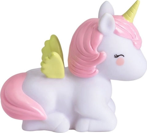 A Little Lovely Company Unicorn Children's Money Box Plastic White 8.6x13.7x15.4cm