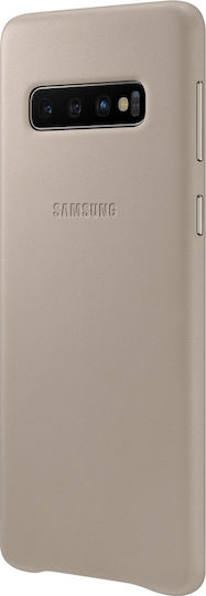 Samsung Umschlag Rückseite Leder Gray (Galaxy S10) EF-VG973LJEGWW