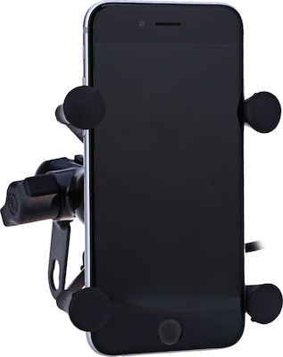 X Type Universal Holder Halterung Telefon Motorrad mit Clip 3.5-6" für Spiegel