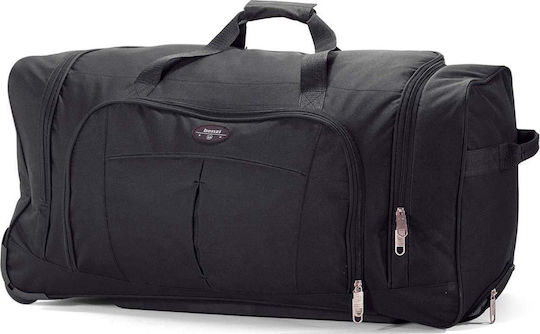Benzi Black 71 εκ. Σακ Βουαγιάζ 79lt Μαύρο με Ρόδες Υφασμάτινο Μ71xΠ33xΥ34εκ.
