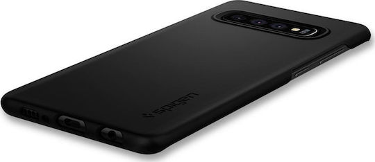 Spigen Thin Fit Umschlag Rückseite Kunststoff Schwarz (Galaxy S10+)