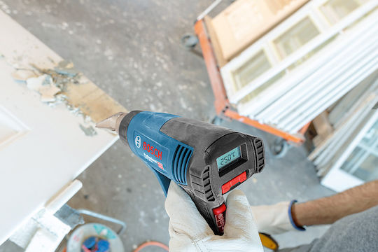 Bosch GHG 20-63 Kit Professional Πιστόλι Θερμού Αέρα 2000W με Ρύθμιση Θερμοκρασίας εως και 630°C