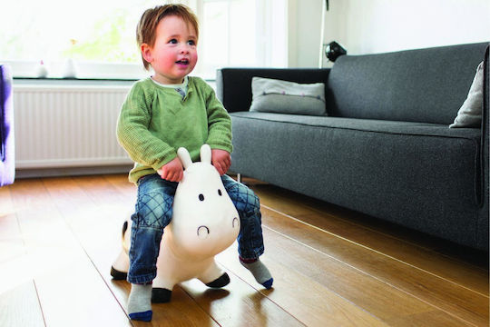Hoppimals Hop Hop Cow for 1+ years Years White 27cm.