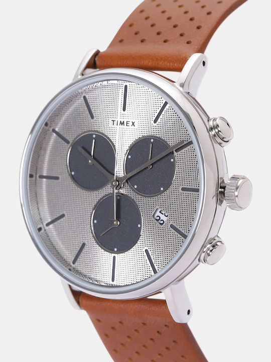 Timex Fairfield Supernova Ρολόι Μπαταρίας με Δερμάτινο Λουράκι Timex Fairfield Supernova Ρολόι Μπαταρίας με Δερμάτινο Λουράκι