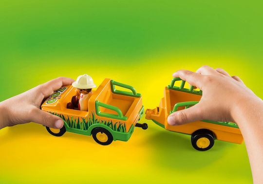 Playmobil 123 Zoo Vehicle With Rhinoceros für 1.5+ Jahre