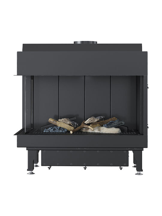 Kratki Leo L 70 G31 37 MBAR Kaminofen Gas 4.8kW Linke Ecke mit fester Tür