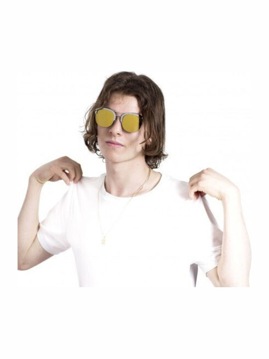 Retrosuperfuture Strada Sunglasses Gray with Metal Frame