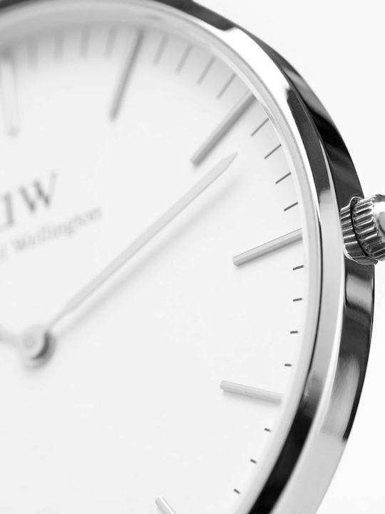 Daniel Wellington Classic Sheffield Ceas de Damă cu Negru Curea din Piele
