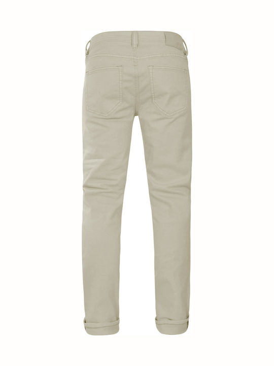 Men's Jeans Pants with Slim Fit Beige