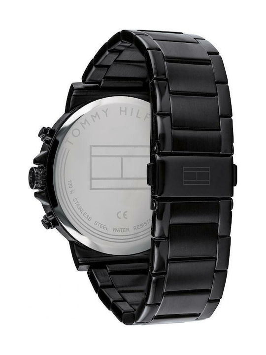 Tommy Hilfiger Daniel Men's Watch 44mm Chronograph Battery with Black Metal Bracelet