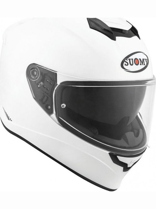 Suomy Stellar Full Face Helmet with Pinlock and Sun Visor ECE 22.05 1500gr White KSST00W3