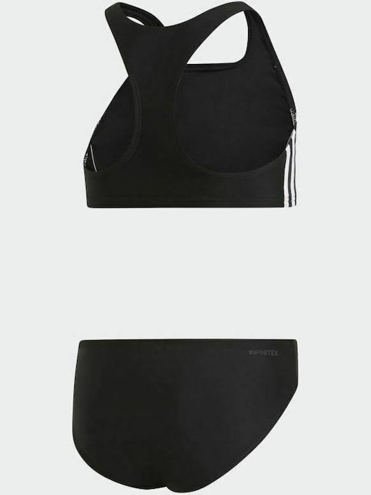 Adidas Παιδικό Μαγιό Μπικίνι 3-Stripes για Κορίτσι Μαύρο