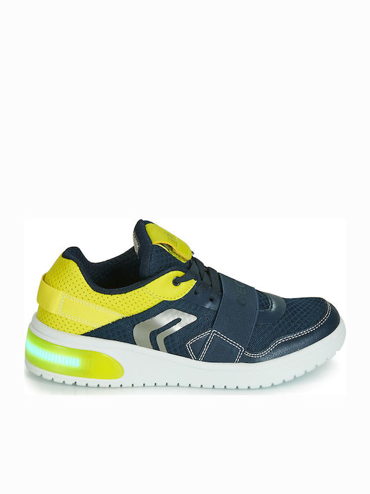 Geox Sneakers Geobuck Ανατομικά με Φωτάκια με Φωτάκια για Αγόρι Navy Μπλε J927QB 01454 C0749 |