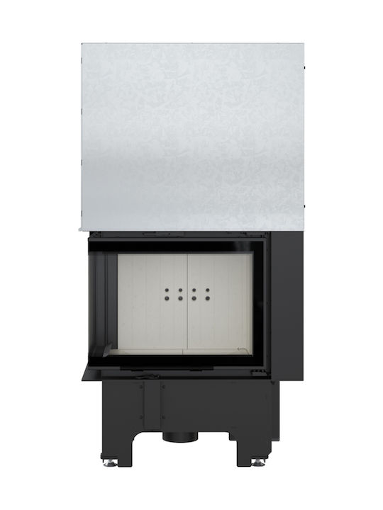 Kratki VNL 610 430 Wood Fireplace Insert with Left Corner Window 9kW