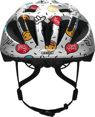 Abus Smiley 2.0 Kids' Helmet for City Bike White Smiley