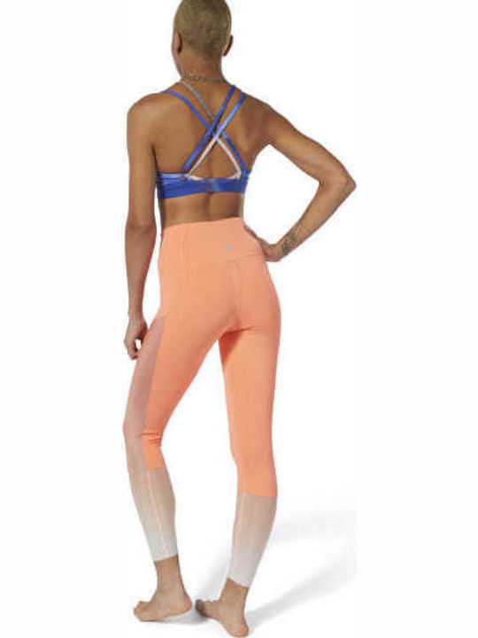 Ombre Yoga Γυναικείο Μακρύ Κολάν Πορτοκαλί