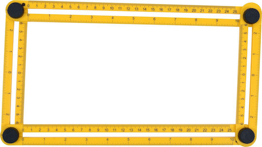 Vorel 18470 Plastic Folding Ruler Angled