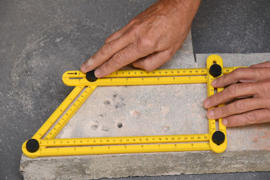 Vorel 18470 Plastic Folding Ruler Angled