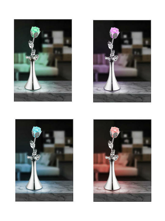 Globo Lighting Table light Decorative Lamp Flower Silver