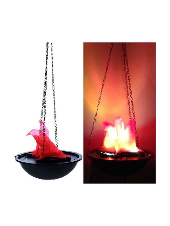 Dekorative Lampe Flammenlicht Schwarz