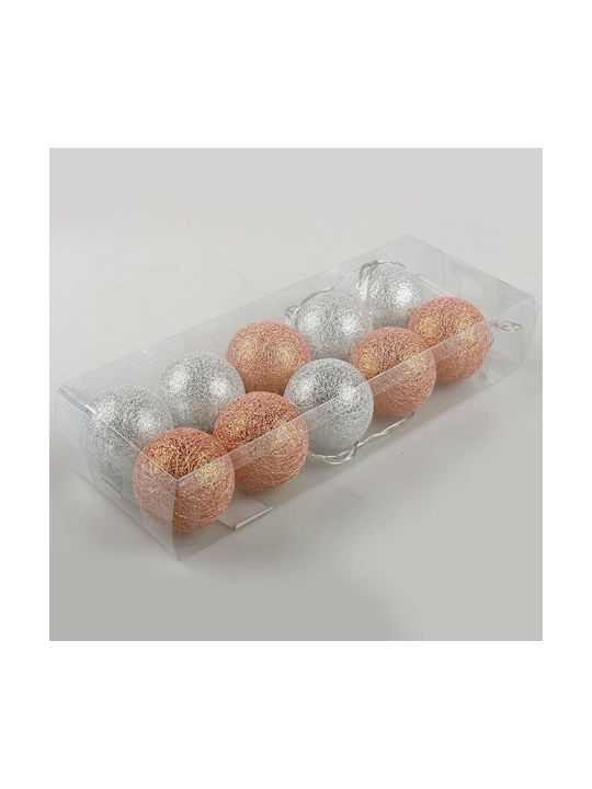 Casalux Garland Lights Exterior cu 10 bile de plastic și iluminare caldă