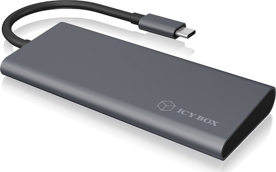Icy Box USB-C Docking Station mit HDMI 4K PD Schwarz (IB-DK4022-CPD)