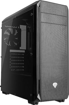 Natec Titan 660 Plus Gaming Midi Tower Κουτί Υπολογιστή με Πλαϊνό Παράθυρο Μαύρο