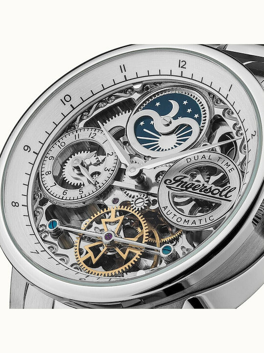 Ingersoll The Jazz Automatic Men's Watch 42mm Automatic with Silver Metal Bracelet