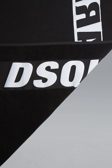 Dsquared2 Плажна кърпа Черна 197x104см.