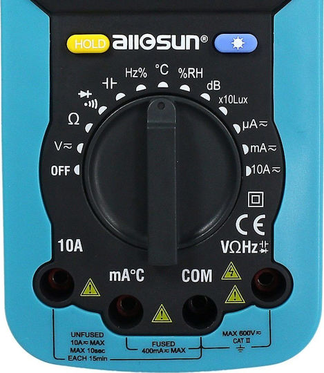 All-Sun EM5510 Digital Multimeter with AC / DC / Resistance / Capacitance / Temperature Measurement