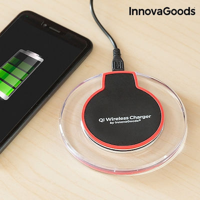 InnovaGoods Ασύρματος Φορτιστής (Qi Pad) Μαύρος (V0101026)