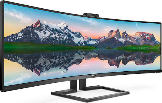 Philips 499P9H Ultrawide VA HDR Curved Monitor 48.8" 5120x1440 με Χρόνο Απόκρισης 5ms GTG