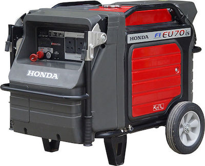 Honda EU 70iS Γεννήτρια Inverter Βενζίνης Τετράχρονη με Μίζα, Ρόδες και Μέγιστη Ισχύ 7kVA