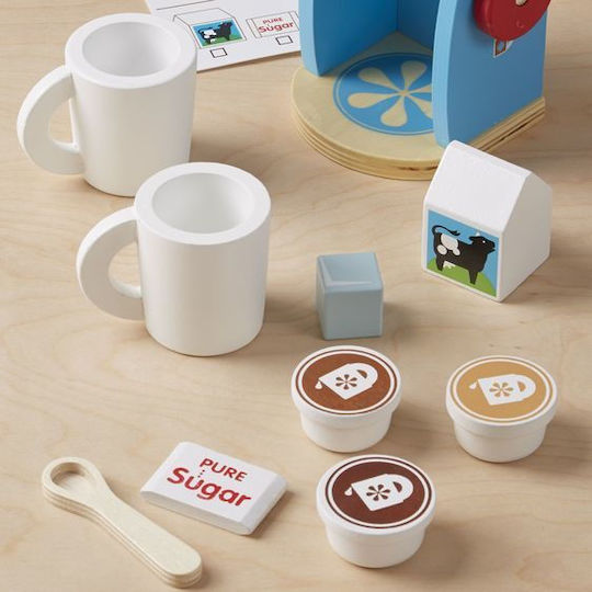 Melissa & Doug Καφετιέρα από Ξύλο 11τμχ