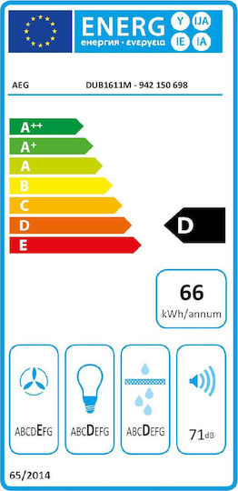 AEG Ελεύθερος Απορροφητήρας 60cm Inox