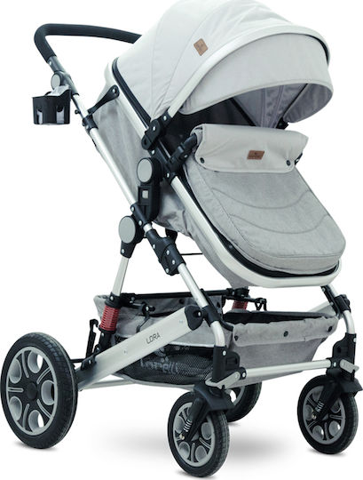 Lorelli Lora Multi Baby Stroller Reversible 2 in 1 Baby Stroller Suitable for Newborn Gray 11.65kg