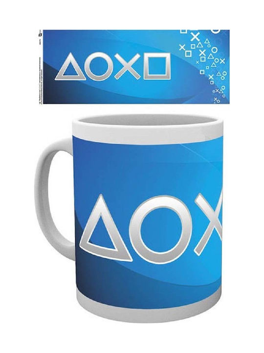 GB eye Playstation Чаша Керамично Silver Buttons