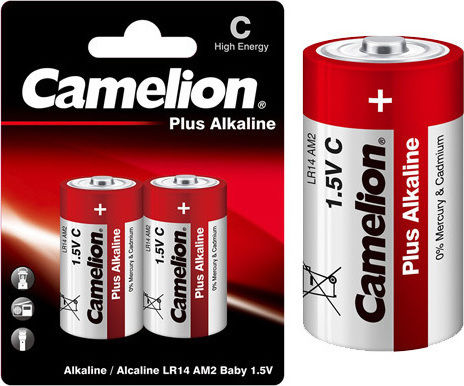 Camelion Plus Αλκαλικές Μπαταρίες C 1.5V 2τμχ