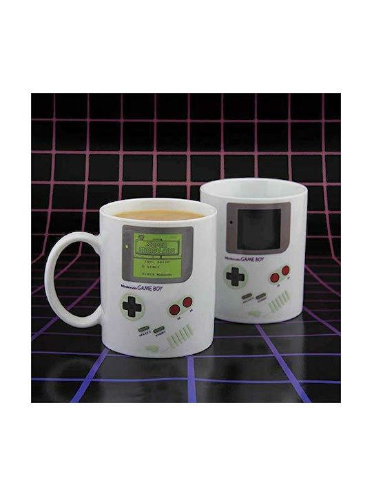 Paladone Nintendo Game Boy Heat Change Κούπα Κεραμική Λευκή 300ml