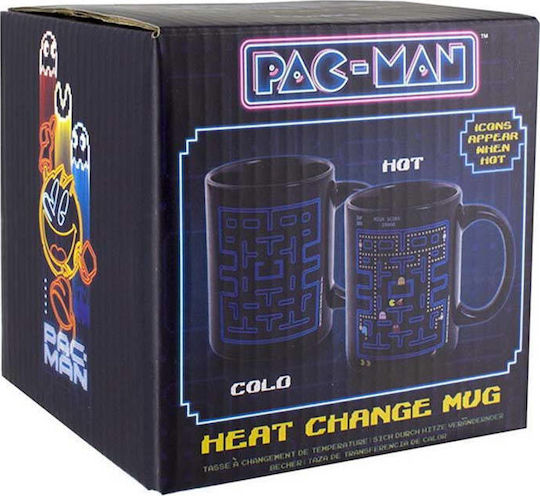 Paladone Pac Man Heat Change Κούπα Κεραμική Μαύρη 330ml Paladone Pac Man Heat Change Κούπα Κεραμική Μαύρη 330ml