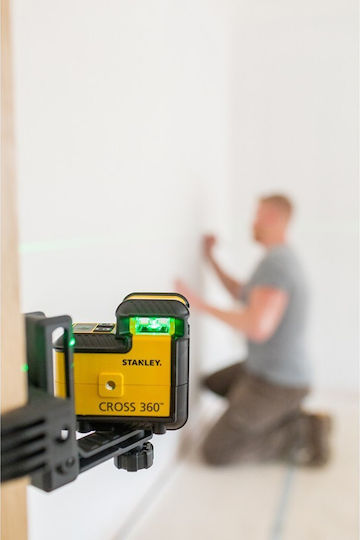 Stanley Αυτορυθμιζόμενο Περιστροφικό Αλφάδι Laser Πράσινης Δέσμης με Εύρος Εργασίας 25m