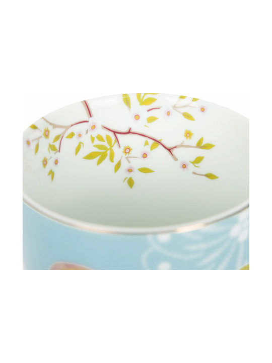 PiP Studio Floral Early Bird Porcelain Cup Blue 350ml