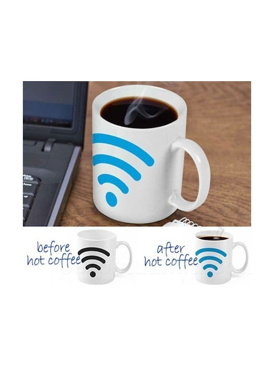Hot Spot WiFi Heat Change Porcelain White Mug 300ml